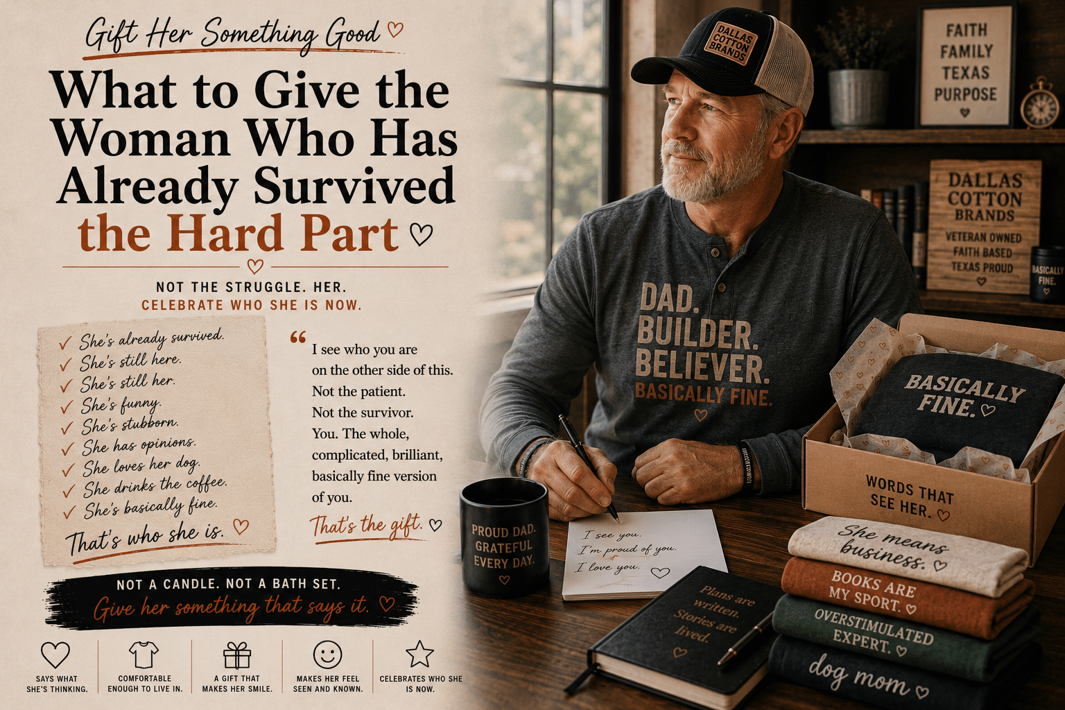 What to Give the Woman Who Has Already Survived the Hard Part