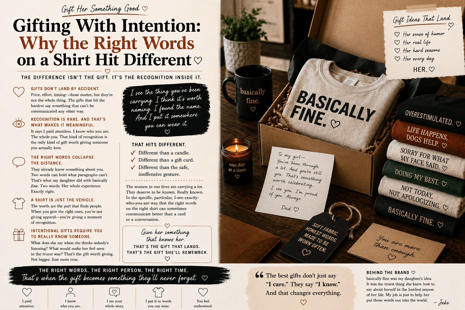 Gifting With Intention: Why the Right Words on a Shirt Hit Different